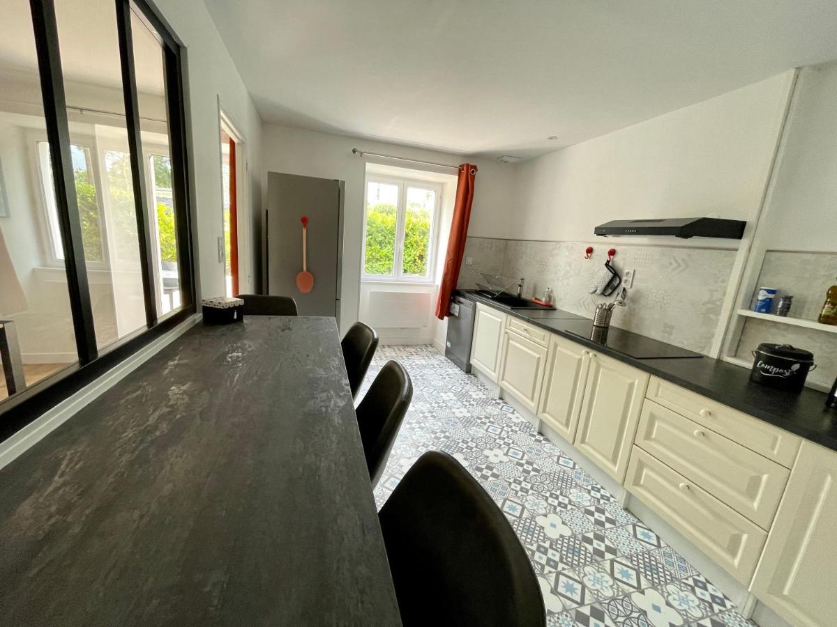 Longere Entre Terre Et Mer - Per Pradiguen Villa Theix Buitenkant foto